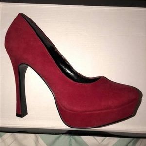 red justfab heels!